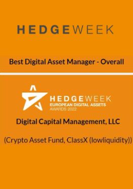 HedgeWeek Best Digital Assets Manager 2021 award